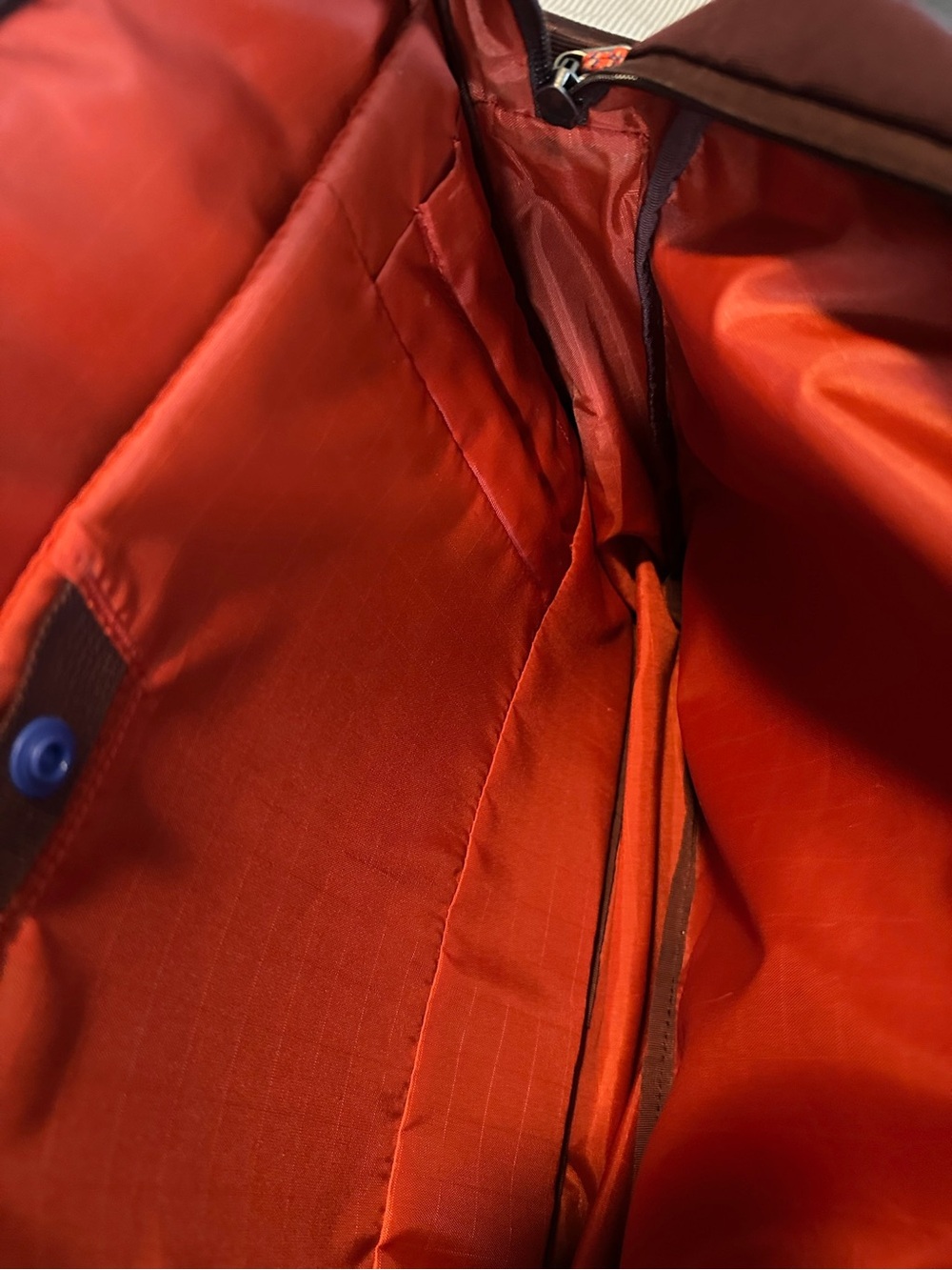 cotopaxi Maroon Messenger Bag with Orange Interior - Picture 4 of 6